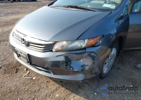 2012 Honda Civic Lx z USA, uszkodzony, nr VIN 2HGFB2F5XCH326764